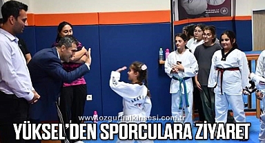 Yüksel, eğitimlerini sürdüren gençleri ziyaret etti