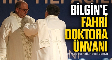 Zonguldak BEÜ'den TPAO Genel Müdürü Bilgin'e fahri doktora