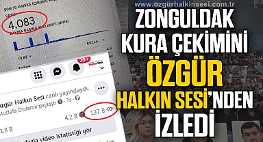 ZONGULDAK KURA ÇEKİMİNİ ÖZGÜR HALKIN SESİNDEN İZLEDİ
