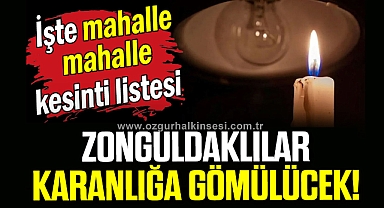 Zonguldaklılar dikkat!