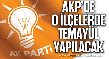 AKP'DE EREĞLİ VE GÖKÇEBEY İLÇE BAŞKANLIĞI İÇİN TEMAYÜL YAPILACAK