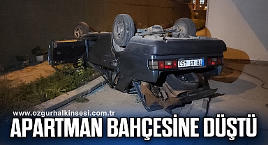 Apartman bahçesine düştü: 1 yaralı
