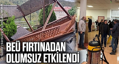 BEÜ Fırtınadan Olumsuz Etkilendi