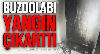 Buzdolabı yangın çıkarttı