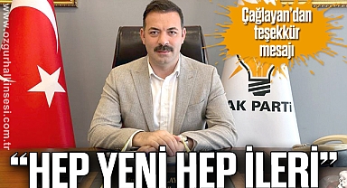 Çağlayan'dan teşekkür mesajı