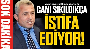 CANI SIKILDIKÇA İSTİFA EDİYOR!
