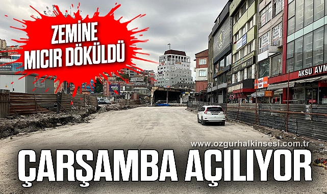 ÇARŞAMBA AÇILIYOR