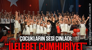 Çocukların sesi çınladı: “İlelebet Cumhuriyet”