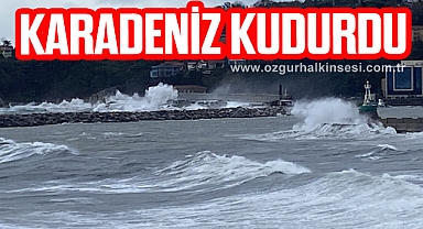Dalgalar mendirekleri aştı, görenler şaşkına döndü