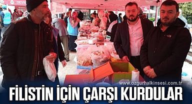 Devrek’te Filistin’e destek standı kuruldu