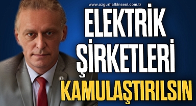 Elektrik Şirketleri Kamulaştırılsın