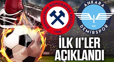 İlk 11'ler açıklandı