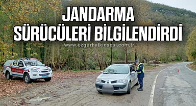 JANDARMA SÜRÜCÜLERİ BİLGİLENDİRDİ