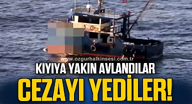 Kıyıya yakın avlanan 2 balıkçı teknesine ceza