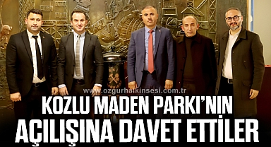 KOZLU MADEN PARKI’NIN AÇILIŞINA DAVET ETTİLER