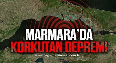 Marmara'da 4,1 büyüklüğünde deprem