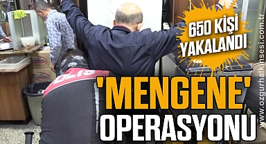 'MENGENE' OPERASYONU: 650 KİŞİ YAKALANDI