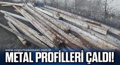 Metal profilleri çaldı, jandarmaya yakalandı