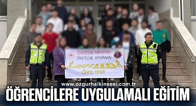 ÖĞRENCİLERE UYGULAMALI EĞİTİM