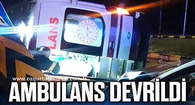 Perşembe’de ambulans devrildi