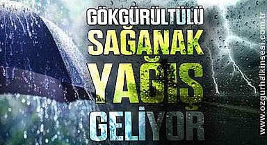 SAĞANAK YAĞIŞ GELİYOR