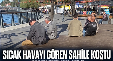 Sıcak havayı gören sahile koştu
