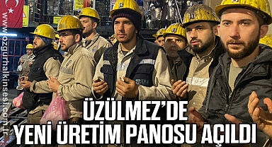 TTK Üzülmez’de yeni üretim panosu açıldı