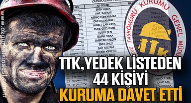 TTK, YEDEK LİSTEDEN 44 KİŞİYİ KURUMA DAVET ETTİ