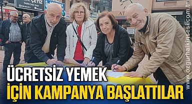 ÜCRETSİZ YEMEK İÇİN KAMPANYA BAŞLATTILAR