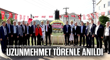 Uzunmehmet, törenle anıldı