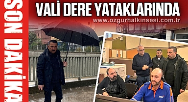 Vali Hacıbektaşoğlu, dere yataklarını inceledi