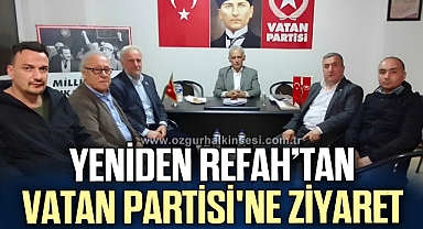 YENİDEN REFAH'TAN VATAN PARTİSİ'NE ZİYARET