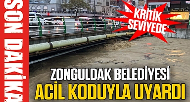 ZONGULDAK BELEDİYESİ ACİL KODUYLA UYARDI