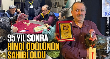 35 yıl sonra hindi ödülünün sahibi oldu