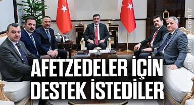 AFETZEDELER İÇİN DESTEK İSTEDİLER