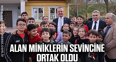 Alan, miniklerin sevincine ortak oldu