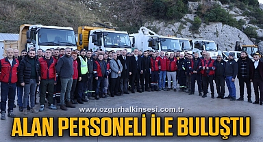 Alan, personeli ile buluştu