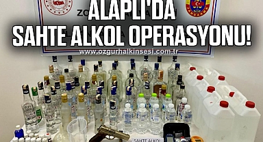 ALAPLI'DA SAHTE ALKOL OPERASYONU!