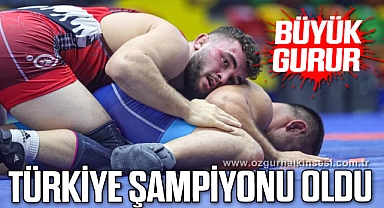 ALAPLILI GÜREŞÇİ TÜRKİYE ŞAMPİYONU OLDU