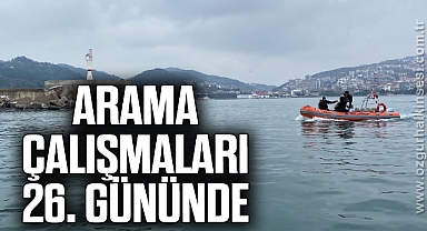 Arama çalışmaları 26. gününde