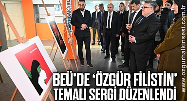 BEÜ’de ‘Özgür Filistin’ Temalı Sergi Düzenlendi