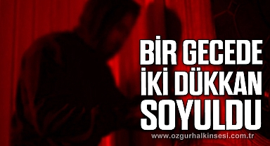 Bir gecede iki dükkan soyuldu