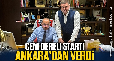 CEM DERELİ STARTI ANKARA'DAN VERDİ