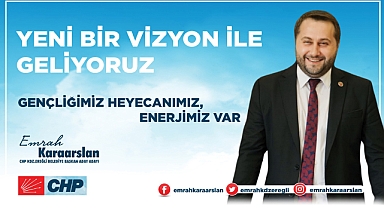 CHP Ereğli Belediye Başkan aday adayı Emrah Karaarslan