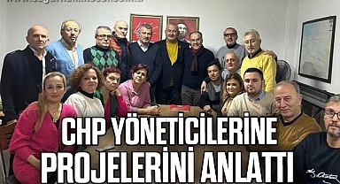 CHP YÖNETİCİLERİNE PROJELERİNİ ANLATTI
