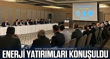 Enerji yatırımları konuşuldu