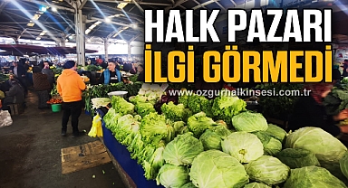 Halk pazarı ilgi görmedi