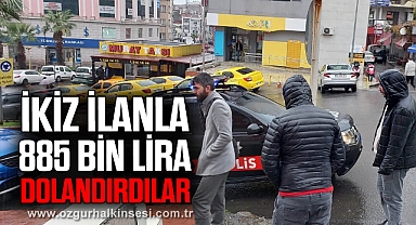 İkiz ilanla 885 bin lira dolandırdılar
