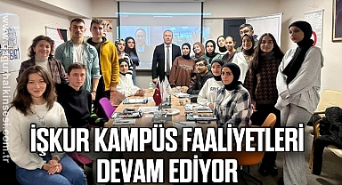 İŞKUR KAMPÜS FAALİYETLERİ DEVAM EDİYOR