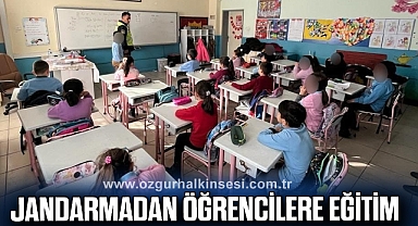 Jandarmadan öğrencilere eğitim